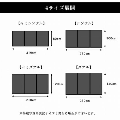 【新商品】マットレス 三つ折り 日本 国産 畳 カビ防止 置き畳 軽量 梅雨 湿気 対策 新生活 こたつ敷 フロアマット 約140×210cm 送料無料
