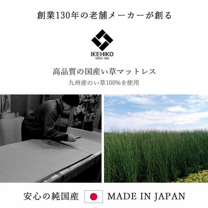 【新商品】マットレス 三つ折り 日本 国産 畳 カビ防止 置き畳 軽量 梅雨 湿気 対策 新生活 こたつ敷 フロアマット 約140×210cm 送料無料