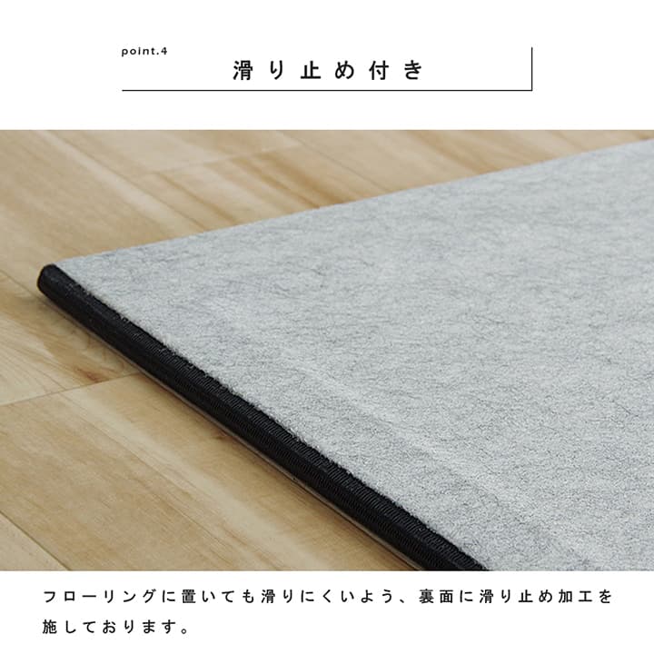 日本製 水拭きできる ポリプロピレン 置き畳 ユニット畳 シンプル 約70×70cm 4P （同色4枚組） 送料無料