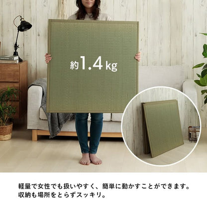 置き畳 い草 日本製 消臭 抗菌防臭 ダニ増殖抑制 無地 約82×82×1.8cm 単品 送料無料