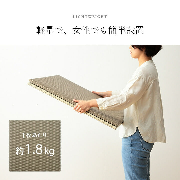 置き畳 ユニット畳 日本製 丈夫 除菌スプレー対応 PP ポリプロピレン 約70×70cm 単品 送料無料