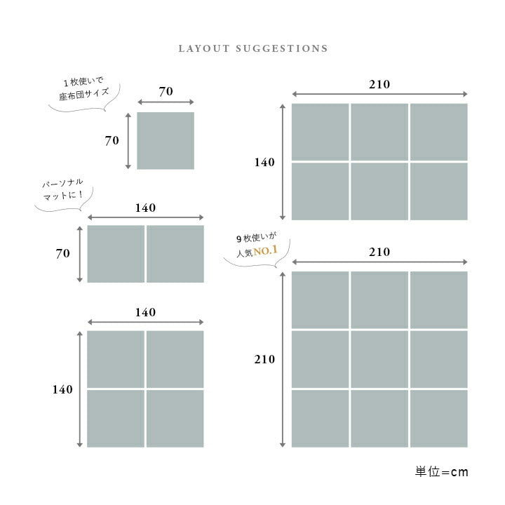 置き畳 ユニット畳 日本製 丈夫 除菌スプレー対応 PP ポリプロピレン 約70×70cm 単品 送料無料