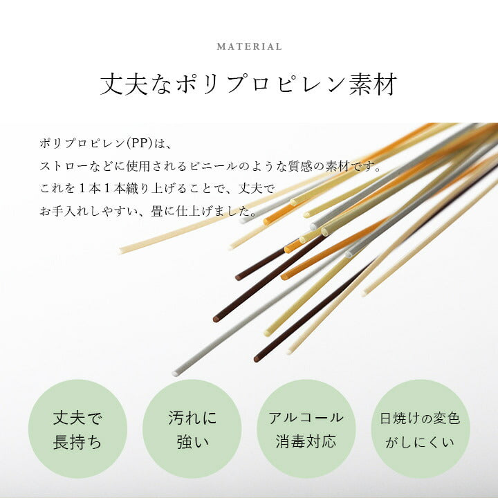 置き畳 ユニット畳 日本製 丈夫 除菌スプレー対応 PP ポリプロピレン 約70×70cm 単品 送料無料