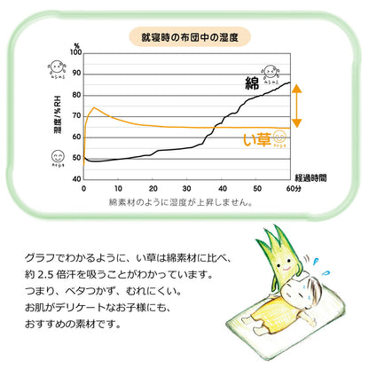 日本製 い草 い草シーツ 子供用 お昼寝 シンプル 星柄 約70×120cm 送料無料