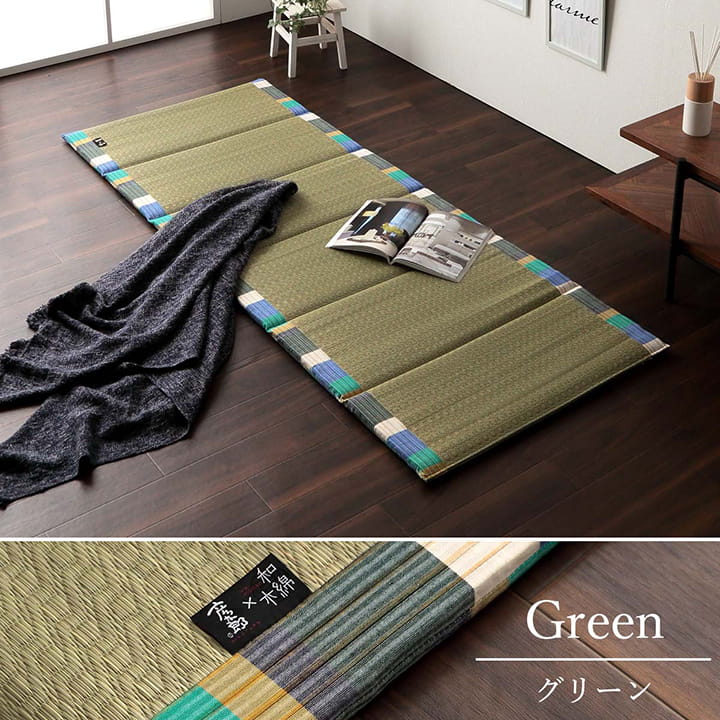日本製 い草 い草マット  マット  ごろ寝マット  フリーマット  クッション性 和風柄   約70×180cm 送料無料