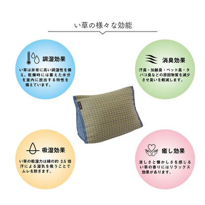 クッション くつろぎ い草 抗菌防臭 シンプル 小林製薬コバガード使用 約40×30×20cm 送料無料