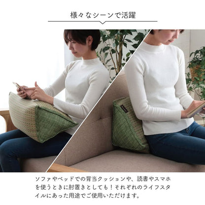 クッション くつろぎ い草 抗菌防臭 シンプル 小林製薬コバガード使用 約40×30×20cm 送料無料
