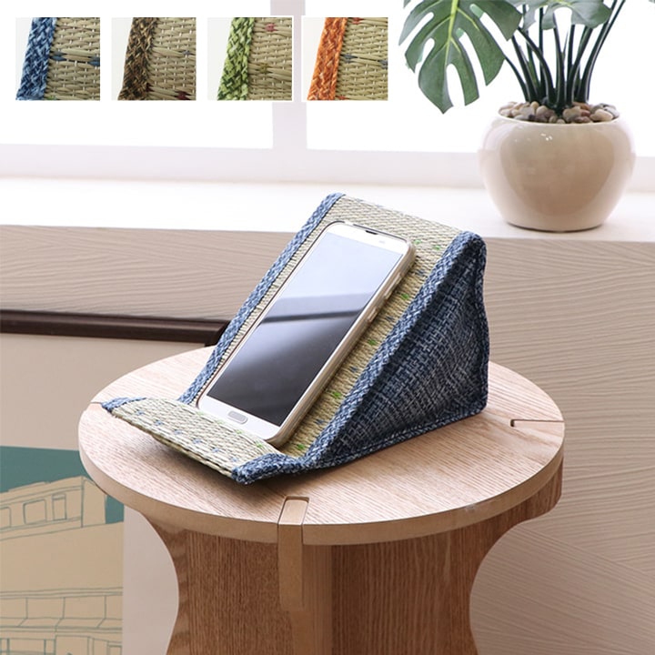 スマホ用 スタンド い草 抗菌防臭 シンプル 小林製薬コバガード使用 約12×20×11cm 送料無料