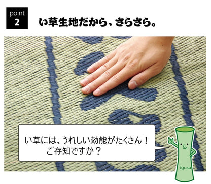 固わた40mm入り い草ごろ寝フリーマット（おやじの場所) 『大和』 約70×150cm 送料無料