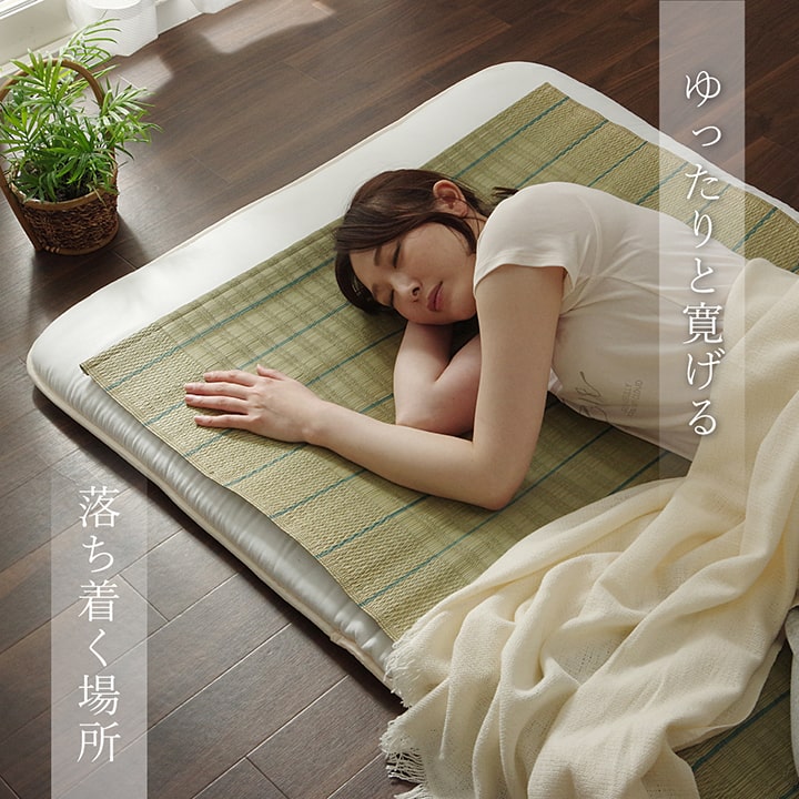 国産 い草 い草シーツ ネゴザ 寝ござ シンプル さらさら シングル 約88×180cm 送料無料