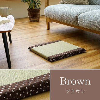 クッション い草 おしゃれ 和室 洋室 ウレタン 調湿効果 抗菌防臭 四角 40×40cm 送料無料