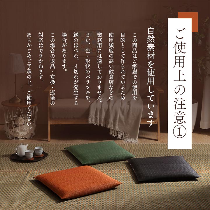 座布団 い草座布団 日本製 抗菌防臭 消臭 湿度調整 蒸れにくい 涼しい モダン 無地 5枚組 55×55cm 送料無料