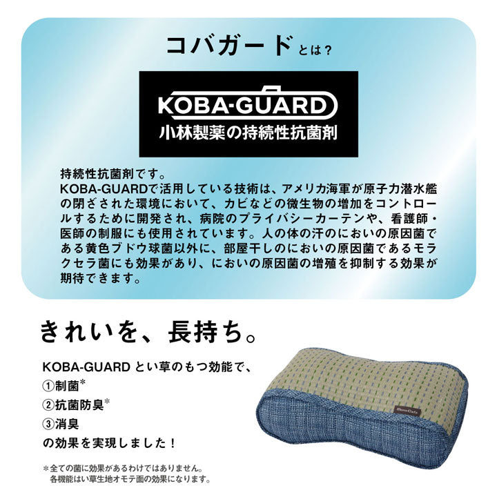 クッション くつろぎ リラックス い草 抗菌防臭 消臭 シンプル 小林製薬コバガード使用 約38×20cm 送料無料 - 【公式】allecore(アレコレ) 家具インテリア・生活雑貨のオンライン通販