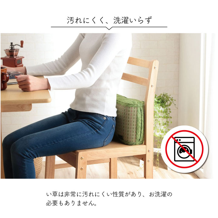 クッション くつろぎ リラックス い草 抗菌防臭 消臭 シンプル 小林製薬コバガード使用 約38×20cm 送料無料 - 【公式】allecore(アレコレ) 家具インテリア・生活雑貨のオンライン通販