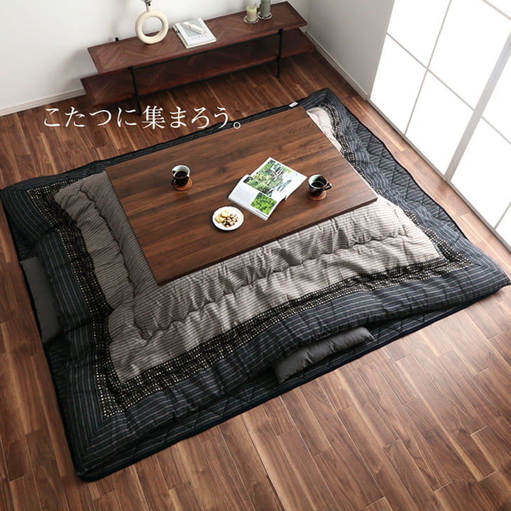 こたつ布団 長方形 単品  しじら織り 約205×345cm 送料無料
