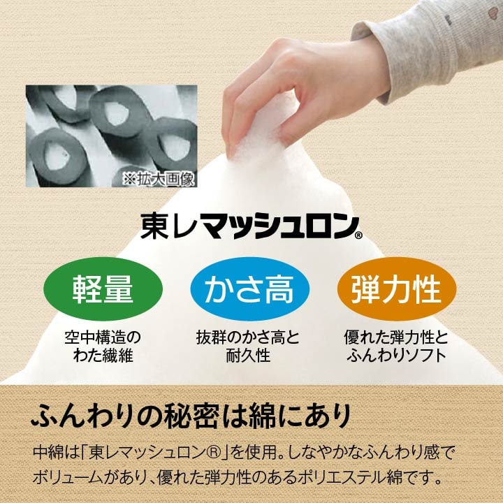 こたつ布団 国産 正方形 撥水 チェック柄 シンプル 軽い ふんわり 柔らかい 約190×190cm 送料無料