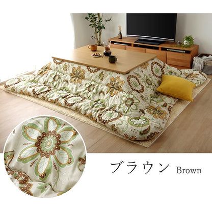 こたつ布団長方形国産花柄掛け単品約205×245cm 送料無料