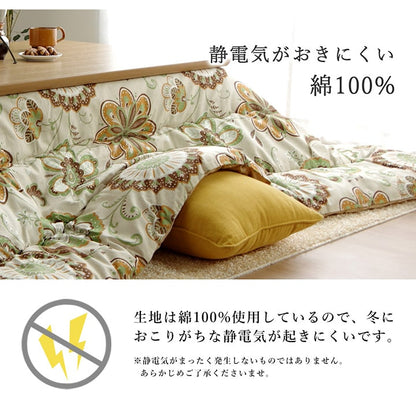 こたつ布団長方形国産花柄掛け単品約205×245cm 送料無料