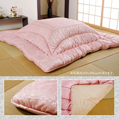 こたつ布団 洗える 長方形 国産  掛け単品 高級感 ジャガード 約205×285cm 送料無料