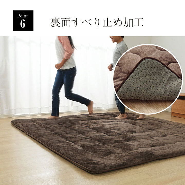 ラグ こたつ敷き布団 正方形 撥水 あったか仕様 6層タイプ 約190×190cm 送料無料