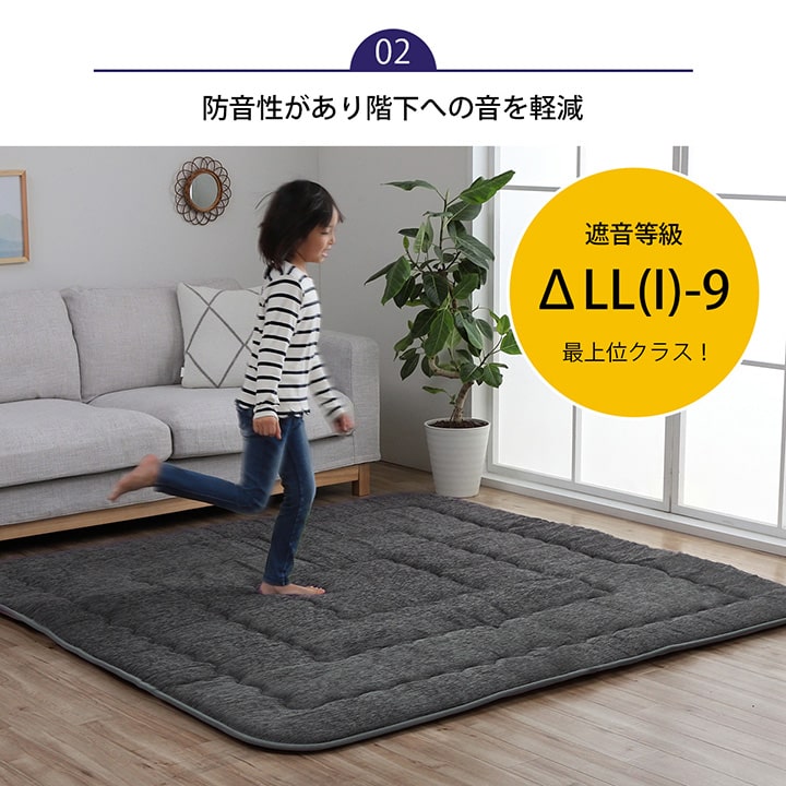 こたつ布団 長方形 小さめ 撥水ラグ ふっくらタイプ 約130×190cm 送料無料