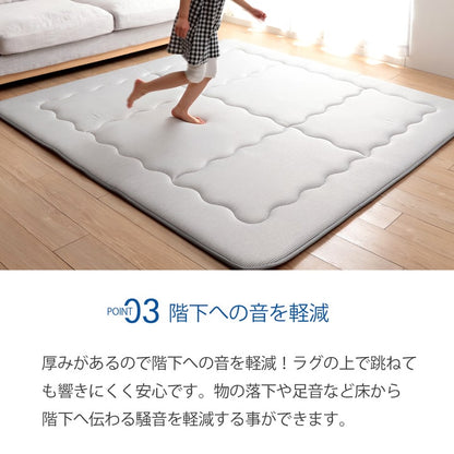 冷感 接触冷感 ひんやり カーペット ラグ 厚手 ボリューム 長方形 約 3畳 190×240cm 送料無料