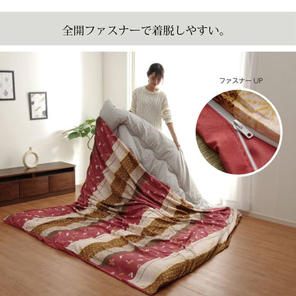 こたつ布団カバー カバー 洗える 和柄  正方形  約215×215cm 送料無料