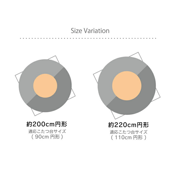 こたつ布団 円形 洗える シンプル チェック柄 約220cm 送料無料 - 【公式】allecore(アレコレ) 家具インテリア・生活雑貨のオンライン通販