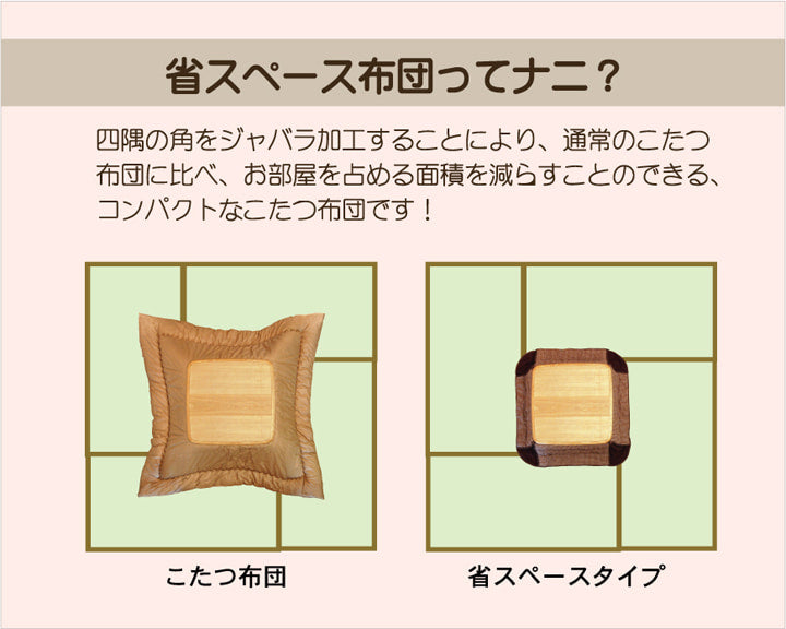 洗える 省スペースこたつ薄掛け布団単品 『ジャーナル省S』 約180×180cm 送料無料