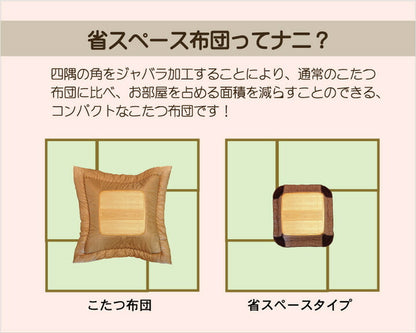 ネコ柄 省スペースこたつ薄掛け布団単品 『シャルル省S』 約175×175cm 送料無料