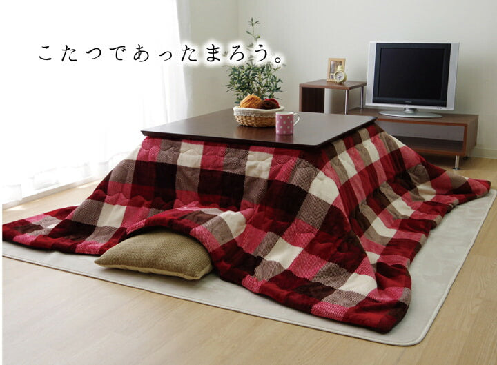 洗える こたつ布団 正方形単品 薄掛けタイプ 『ジャーナル』 約190×240cm 送料無料