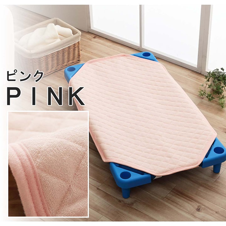 【新商品】寝具 敷きパッド お昼寝 コット専用  保育園 キッズ ジュニア 綿100％ 四隅ゴムバンド付き ズレない 洗える 洗濯機丸洗い 優しいタオル地 58×101cm 送料無料