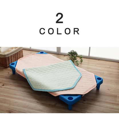 【新商品】寝具 敷きパッド お昼寝 コット専用  保育園 キッズ ジュニア 綿100％ 四隅ゴムバンド付き ズレない 洗える 洗濯機丸洗い 優しいタオル地 58×101cm 送料無料
