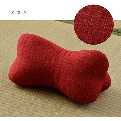 寝具 枕 くつろぐ もっちり 機能性 お昼寝 低反発チップ パイプ 日本製 ほね枕 足枕 約35×17cm 送料無料