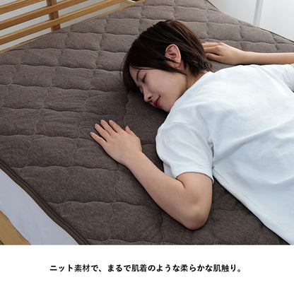 敷パット ハンガー干し 室内干し 干すのは楽 清潔 場所取らない おすすめ ズレ防止 シングル 約100×200cm 送料無料