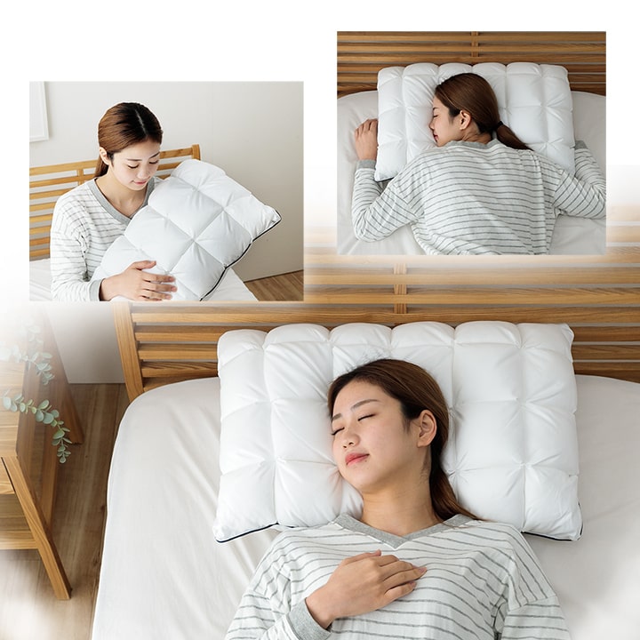 枕 カバー付き ふわふわ 肌触り 肌に優しい 安眠 高級 雲枕  おすすめ 洗える 清潔感 約43×63cm 送料無料