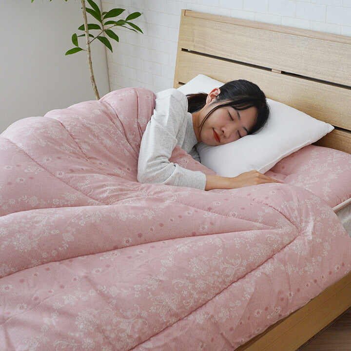 寝具 洗える 清潔 組布団 東レft綿 日本製 ダブルロング 約190×210cm イリス 送料無料