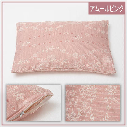 寝具 洗える 清潔 枕 パイプ カバー付き 日本製 約35×50cm 送料無料