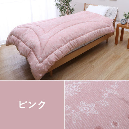 寝具 洗える 清潔 組布団 東レft綿 日本製 ダブルロング 掛け約190×210cm 敷き140×210cm イリス 送料無料