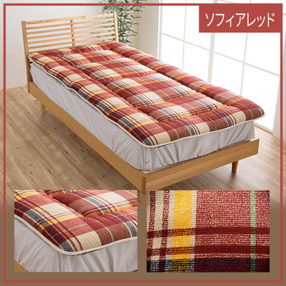 寝具 洗える 抗菌防臭 防ダニ 消臭 敷き布団 東洋紡フィルハーモニー アレル物質を吸着分解 カバー付き 日本製 シングルロング ソフィア 約120×210cm 送料無料