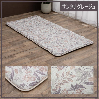 寝具 洗える 抗菌防臭 防ダニ 消臭 敷き布団 東洋紡フィルハーモニー アレル物質を吸着分解 カバー付き 日本製 シングルロング ソフィア 約120×210cm 送料無料