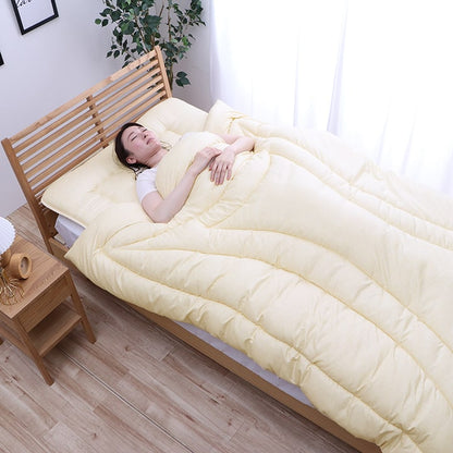 寝具 清潔 快適 掛け布団 ダニ増殖抑制 日本製 無地 シンプル シングルロング 約150×210cm 送料無料
