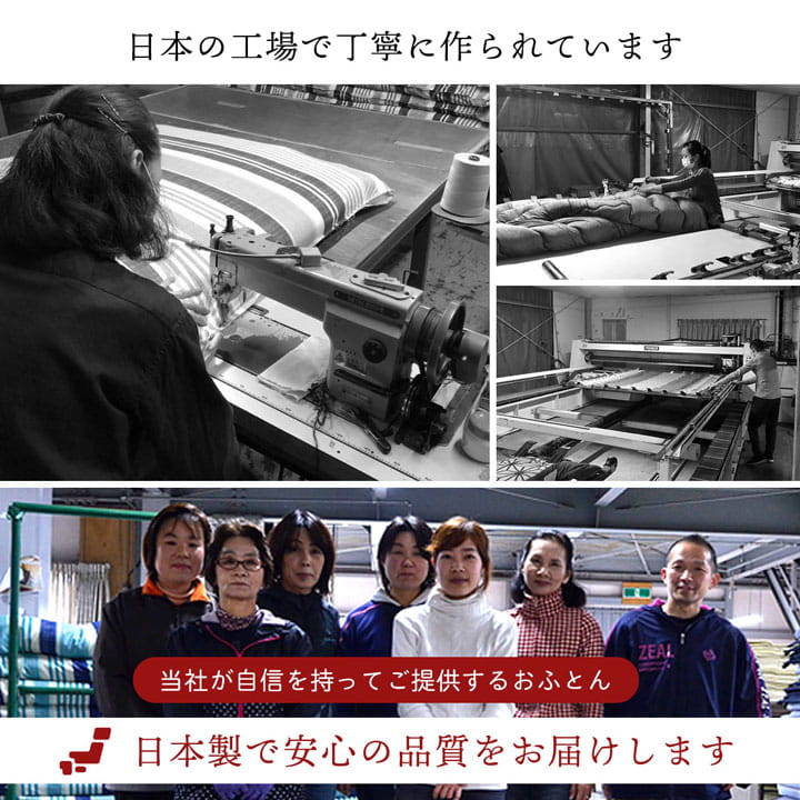 寝具 清潔 快適 敷き布団 ダニ増殖抑制 日本製 無地 シンプル セミダブルロング 約120×210cm 送料無料