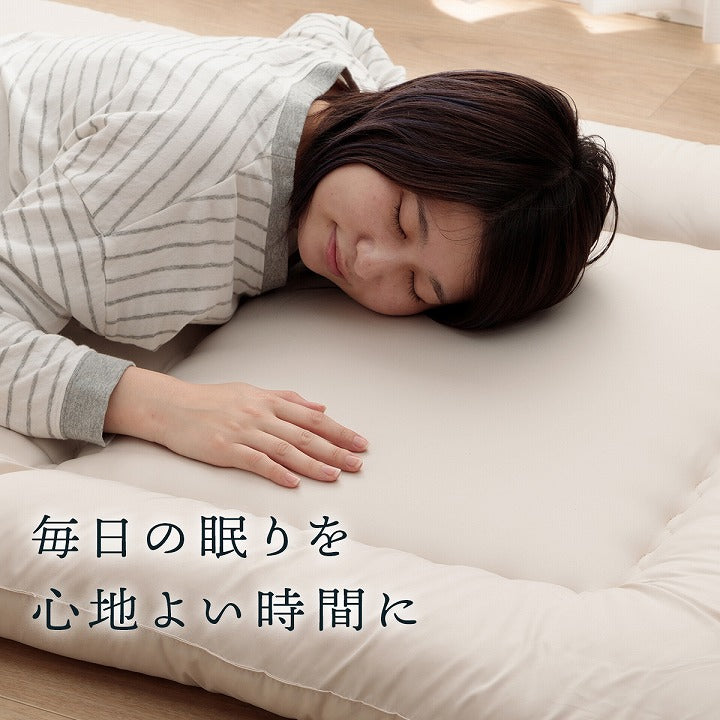 敷布団 ダブル 防ダニ ふとん ウール 国産 ヌード 羊毛 約140×210cm ダブルロング 送料無料