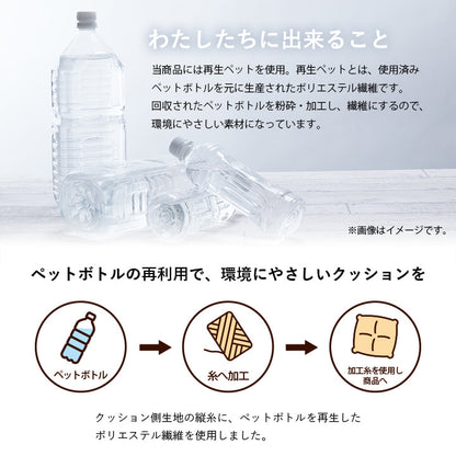 クッション シート リビング 座布団 無地 国産 約53×53cm 送料無料