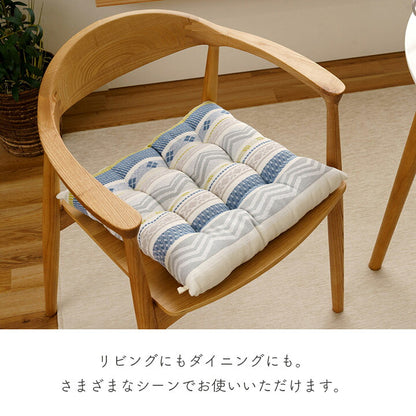 クッション シート 幾何学模様 洗える 約40×40cm 送料無料