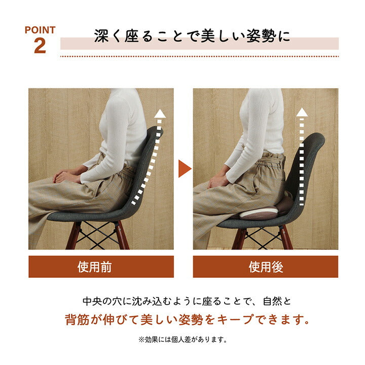クッション 穴あき 円座 花 シンプル もっちり 低反発 ウレタン オフィス ドライブ 約40cm丸  送料無料 - 【公式】allecore(アレコレ) 家具インテリア・生活雑貨のオンライン通販