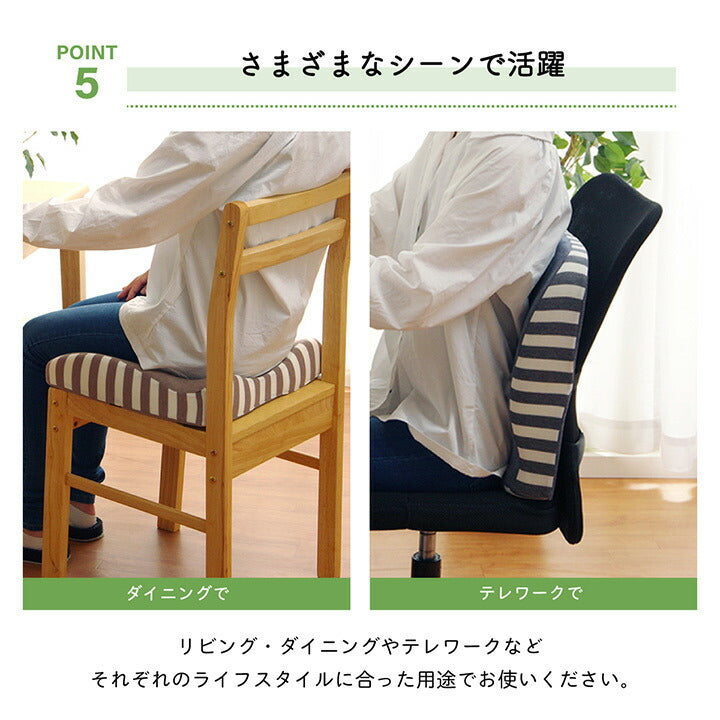 【新商品】クッション シート 背もたれ 在宅 テレワーク オフィス チェア 椅子 イス セアテ 背当 シンプル 無地 ウレタン 2WAY 約39×40cm 送料無料