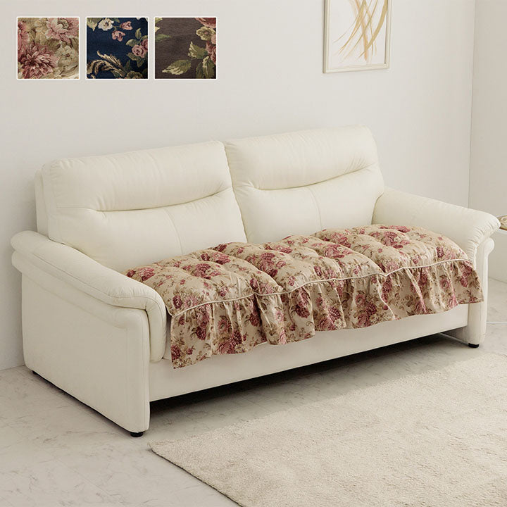 【新商品】クッション 日本製 洗える 三人掛け ソファ フリル フリーシート エレガント 約55×160cm 送料無料