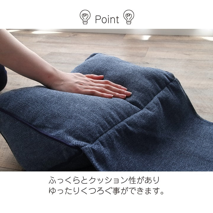 【新商品】背もたれ クッション 三角 ポケット  ソファ ソファー 収納 フロアクッション 枕 背当 スマホ シンプル 国内綿入れ加工 約25×50×45cm 送料無料
